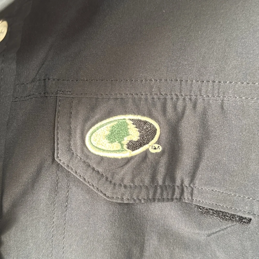 Mens Mossy Oak snap down vented shirt Size XL - Picture 4 of 10